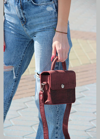 Женская кожаная сумка Мини Марсала Dekey (332055172)