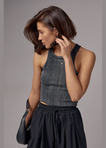 Жіночий топ-майка з еластичного трикотажу Liton (296908983)