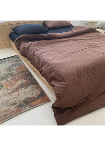 Постельное белье Шоколад+ ранфорс Полуторный размер, наволочки 70/70 No Brand (364219092)