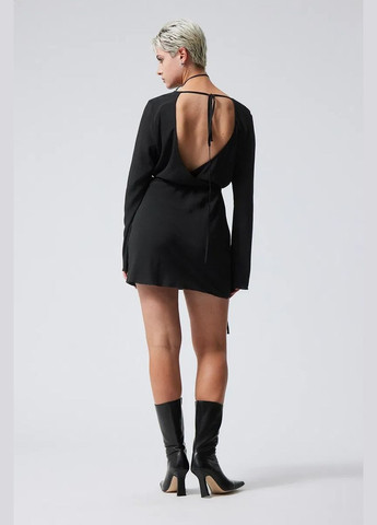 Чорна кежуал плаття, сукня Weekday однотонна