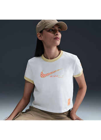 Футболка жіноча Sportswear Club Moto Tee White Nike - (365961470)