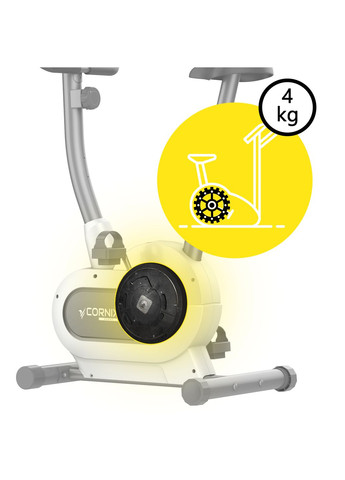 Велотренажер магнитный Hanna White/Grey Cornix EB-HANNA-WG (340473710)