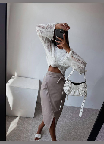 Спідниця жіноча - на запах з екошкіра JUGO Atelier № 027 (303106762)