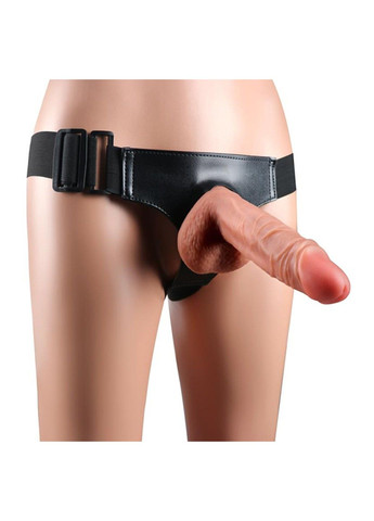 Страпон с реалистичным фаллосом телесного цвета 21.5*4.5 см We Love (284279323)