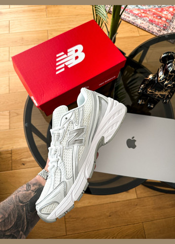 Белые демисезонные кроссовки мужские и женские new balance 740v2 white grey | нью беланс 740 белые No Brand