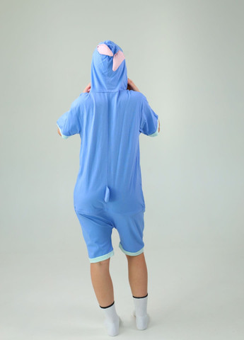 Літня жіноча кігурумі Стіч з капюшоном і коротким рукавом (4001) My Kigu (339623805)