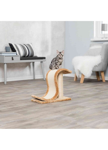 Царапка Inca для кошек, сизаль/плюш, 44х25х39 см (коричневая) Trixie (362702460)