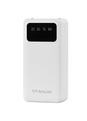 Повербанк 30000mAh OL03 White с фонариком (TPBOL03-W) Titanum