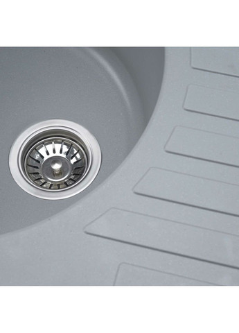 Гранітна мийка для кухні LIRA 7750 матова металік Valeso (336936363)