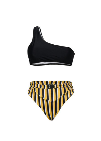 Черный летний купальник темнфиолетовый No Brand