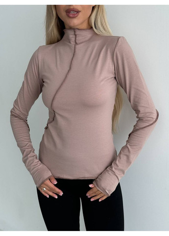 Жіночий лонгслів з декоративними швами MonCher (351554877)