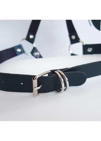 Портупея на плечі і талію чорна з декоративними крилами унісекс кавай ремінці регульований розмір стильна fairycore азійська y2k No Brand (368986079)