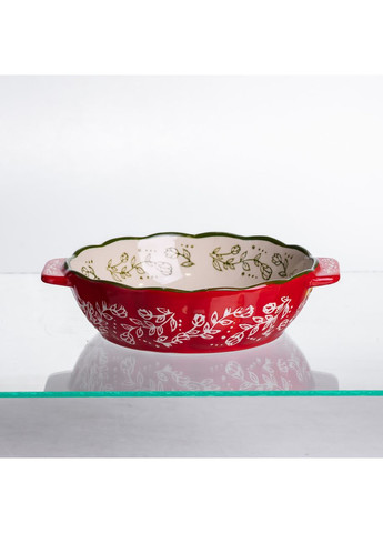 Форма для запекания Vintage Ø17 (см) круглая форма для выпекания в духовке с ручками Красная HM04-05 Yiwu (369446626)