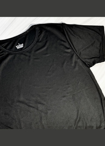 Чорна чоловіча спортивна футболка: швидковисихаюча, дихаюча, легка — для фітнесу, тренажерного залу та бігу No Brand