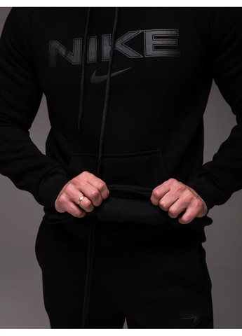 Черный мужской утепленный костюм Найк No Brand (368468355)
