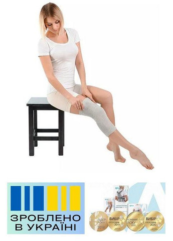 Бандаж коленного сустава . 1/28-33см. Эластичный. Бандаж колена. Ортез колена. Наколенник ортопедический Alkom 3022 (367722562)