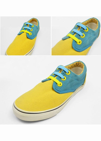 Силиконовые широкие шнурки для спортивной обуви без завязок оранжевые No Brand (315048593)