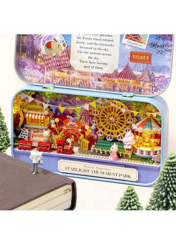 Міні румбокс у металевій скриньці Парк атракціонів DIY House Roombox Starlight amusement park Q-011 No Brand (362452863)