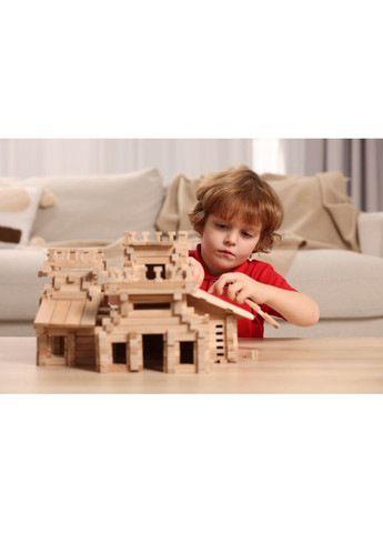 Дерев'яний конструктор Замок, 294 деталей () Igroteco 900361 (328395834)