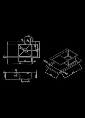 Комплект кухонной мойки KRP Gebürstet-7849RHM (3.0/1.0 мм) Kroner (336938202)