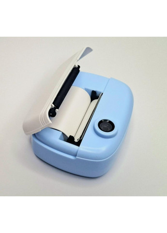 Детский фотоаппарат по мгновенной печати Динозавр A-8988 blue 5 рулонов No Brand (370188824)