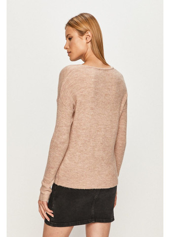 Бежевий демісезонний в'язаний пуловер JDY