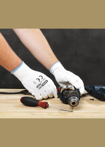 Защитные перчатки ЦВЕТОК PRO Sensitive Expert (L/) cтрейчевые с полиуретановым покрытием 1 пара (24674) КВІТКА (315890356)