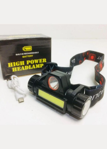 Потужний якісний акумуляторний налобний ліхтар на голову з зарядкою RB-142 на чоло для нічної рибалки WD (297331841)