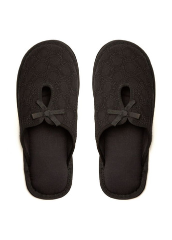 Черные комнатные тапочки женские bella чёрные Oldcom