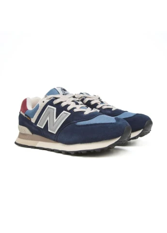 Синие демисезонные кроссовки мужские new balance 574 cordura blue нью беланс 574 синие No Brand