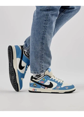Голубые кроссовки (размер ) No Brand SB Dunk Low Jackman Wheels