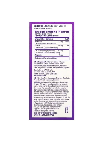 Мелатонін + 5 НТР Melatonin + 5-HTP покращений сон, 60 таблеток Natrol (361118057)