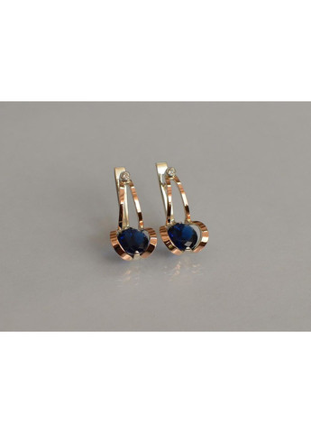 Серебряные серьги с пластинами из золота Silver Style (367112766)