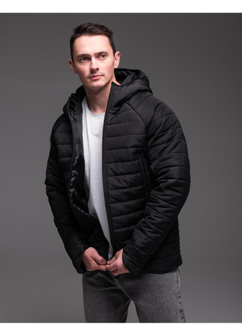 Черная зимняя куртка пуховик зимняя мужская No Brand