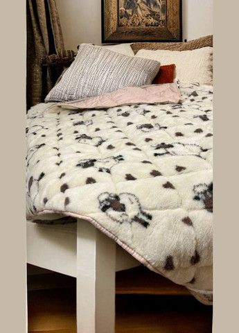 Ковдра відкрита овеча вовна Баранчик Шон (Мікрофібра) Двоспальна Євро 200х220 55240 Moda (364753143)