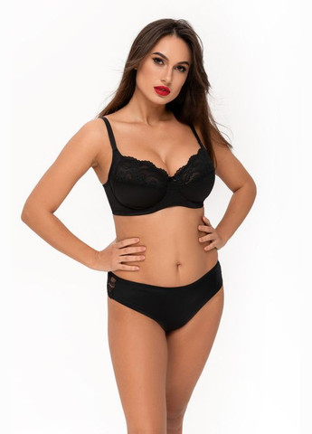 Чорний бюстгальтер на кісточках з м'якими чашками Kalyna з кісточками