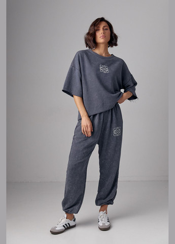 Спортивний костюм тай-дай с вышивкой Liton (296908988)