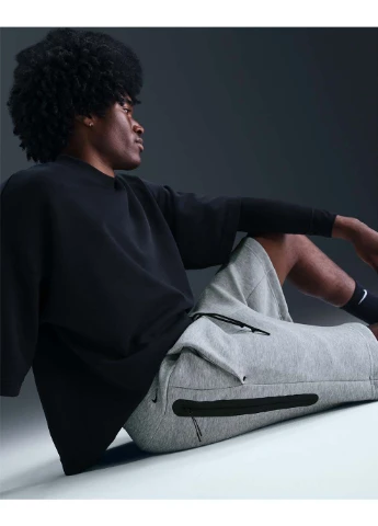 Мужские Шорты TECH FLC SHORT Серый Nike (395628500)