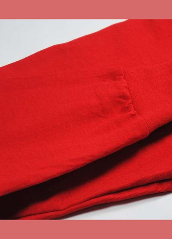 Красный демисезонный повседневный, кэжуал лонгслив Fruit of the Loom однотонный