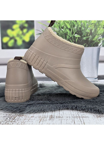 Галоши женские пена ЭВА на меху бежевые высокие Gipanis (366290134)