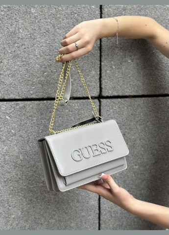 Жіноча сумка Guess крос-боді сіра No Brand (298730321)