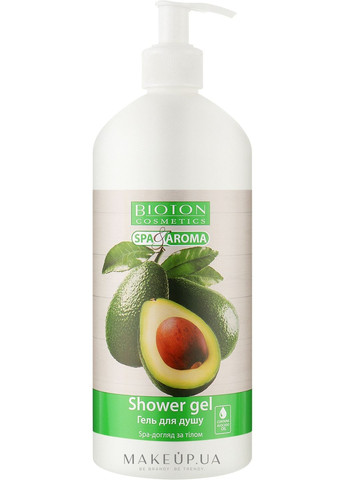 Гель для душа из авокадо Spa & Aroma Shower Gel 750ml (1182221-31339675) BIOTON COSMETICS (368650381)