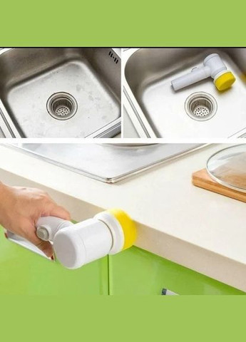 Електрична акумуляторна щітка для прибирання 5 в 1 Magic Brush (2091116713) No Brand (328920791)