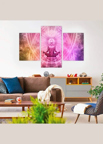 Модульная картина из трех частей Медитация 141x90 см (m31_L_17) KilArt (380031937)