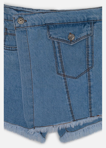 Джинсові шорти-спідниця для дівчинки колір блакитний ЦБ-00243529 Sercino (285800207)