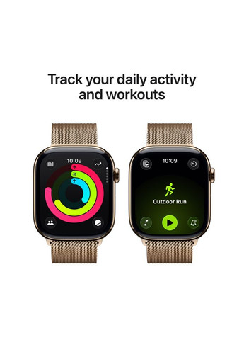 Смарт-годинник Watch Series 11 GPS + Cellular 42mm Gold Titanium Case with Gold Milanese Loop (MF8Y4RK/A) Apple (362209020)