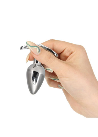 Анальна пробка Sneaky Luxurious Stainless Steel Anal Plug із кристалом Swarovski Pillow Talk (369948390)