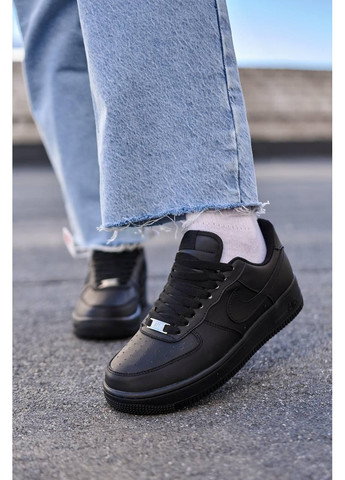Кроссовки женские Nike Air Force 1 Low 07 Premium Black CW2288 Найк Аир Форс 1 чёрные демисезоны (369384106)