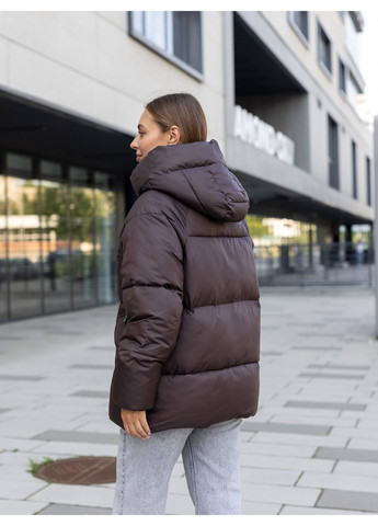 Коричневий зимній Пуховик Geran