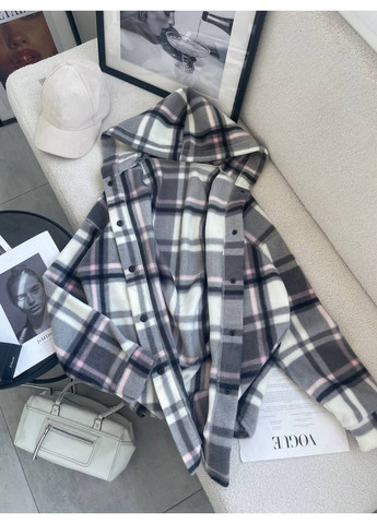 Черная повседневный, кэжуал рубашка в клетку No Brand с длинным рукавом